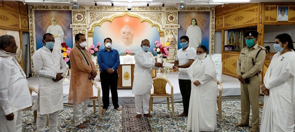 प्रधानमंत्री, मुख्यमंत्री एवं रेडक्रॉस राहत कोष में ब्रह्माकुमारी संस्थान का अनुकरणीय योगदान